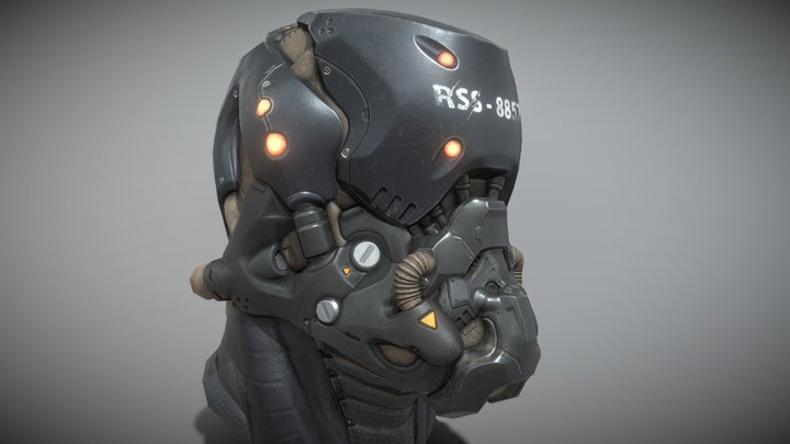 Aegis Helmet Black 3D Model