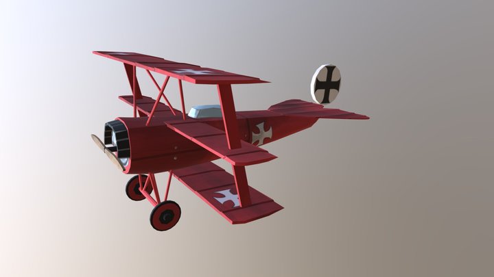 1DAE15 Vansteenkiste Hannes Game Art Plane 3D Model