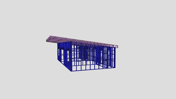 2 Bed dwelling - 11x5_4 - Skillion 3D Model