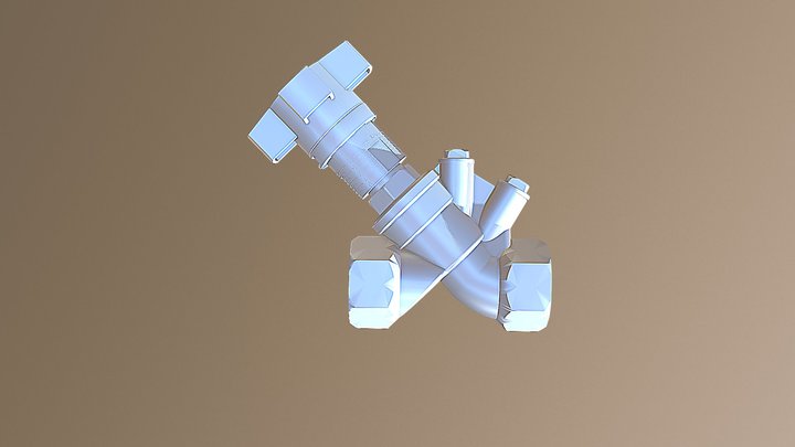Hydrocontrol ATR DN25 female Oventrop 3D Model