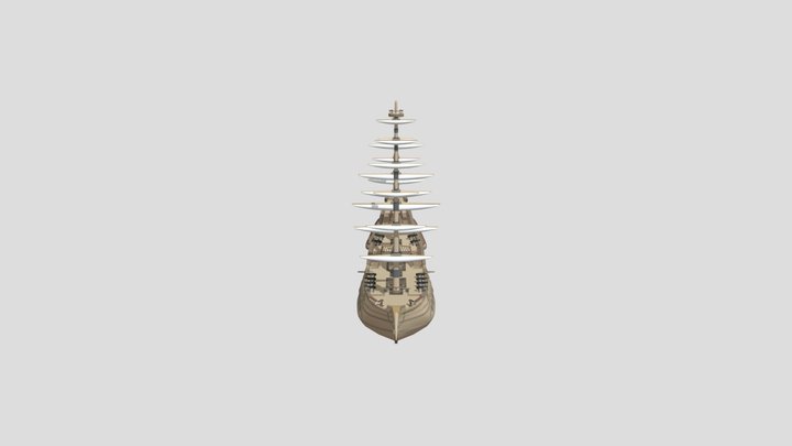 Sea of Thieves Man of war WIP 3D Model