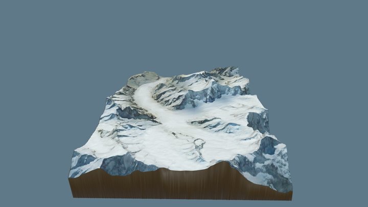 Aletsch Glacier 3D Model