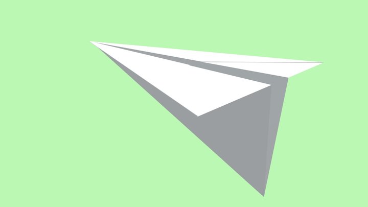 paper plane 3D Model