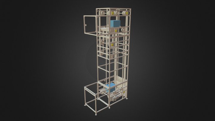 Nerak Wiese Ltd - Continuous C Platform Elevator 3D Model