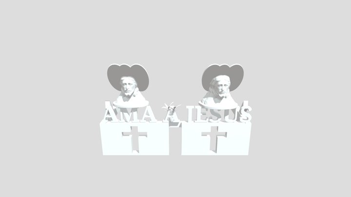 AMA A JESUS 3D Model