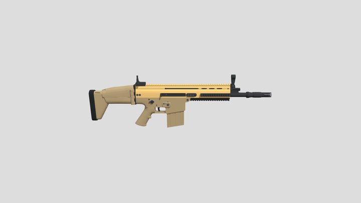 FN SCAR ASSALT RIFLE 3D Model