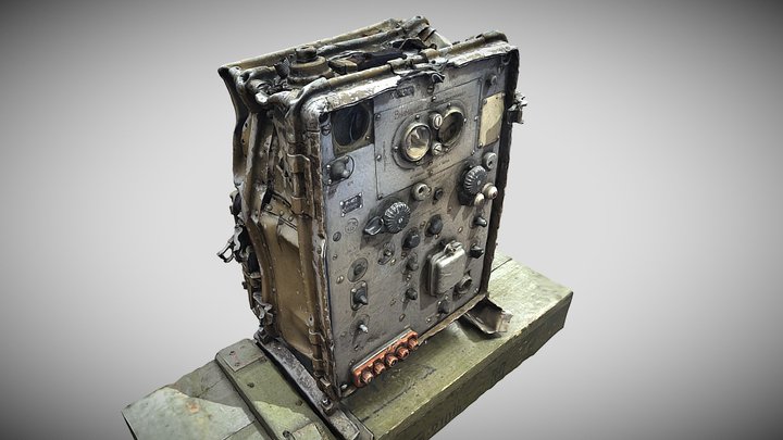 The Russian R-407 Transceiver 3D Model