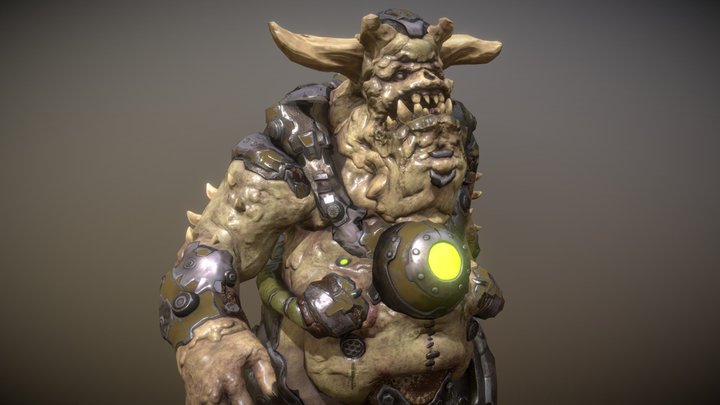 Demon low-poly model 3D Model