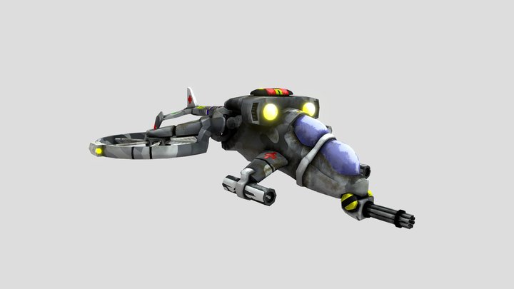 Helicopter (Low Poly 3D Model