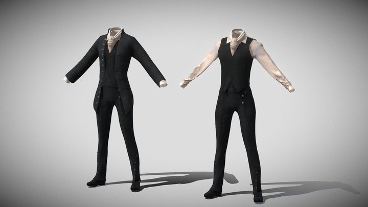 Regular Clothes For Vespian 3D Model
