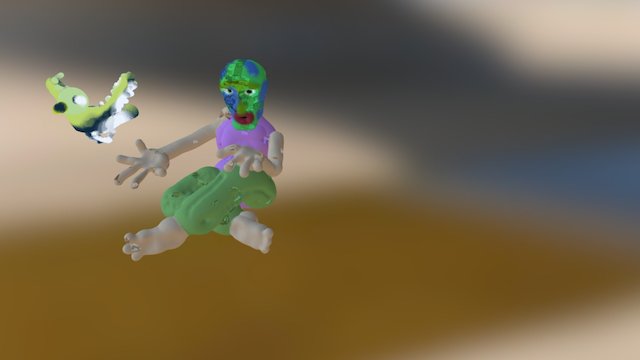 Earth Bird Man 3D Model