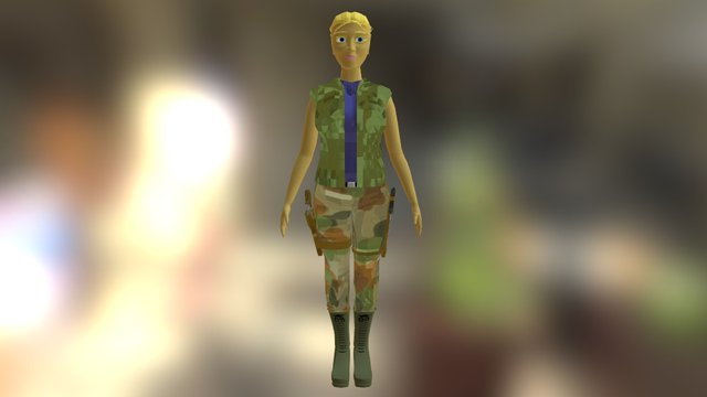 Charater Female 3D Model
