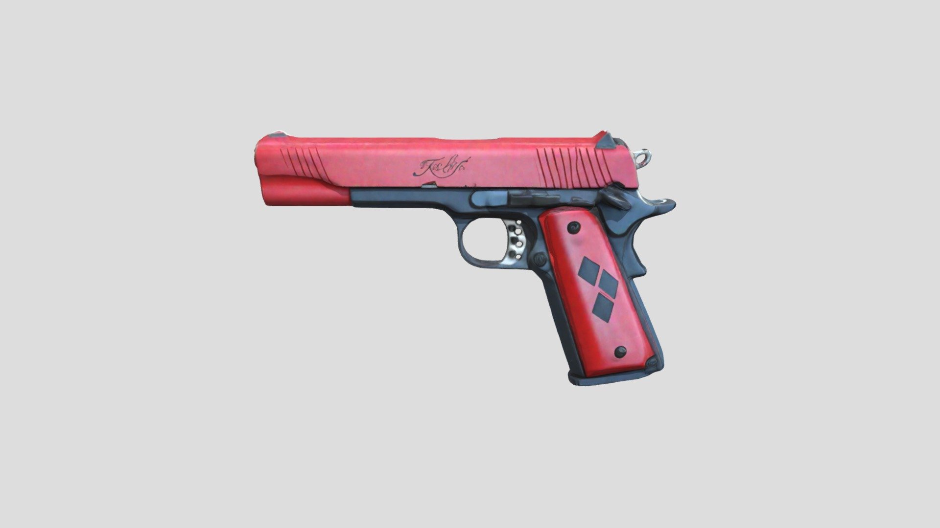 Red Diamond Desert eagle - Download Free 3D model by Wazify ...