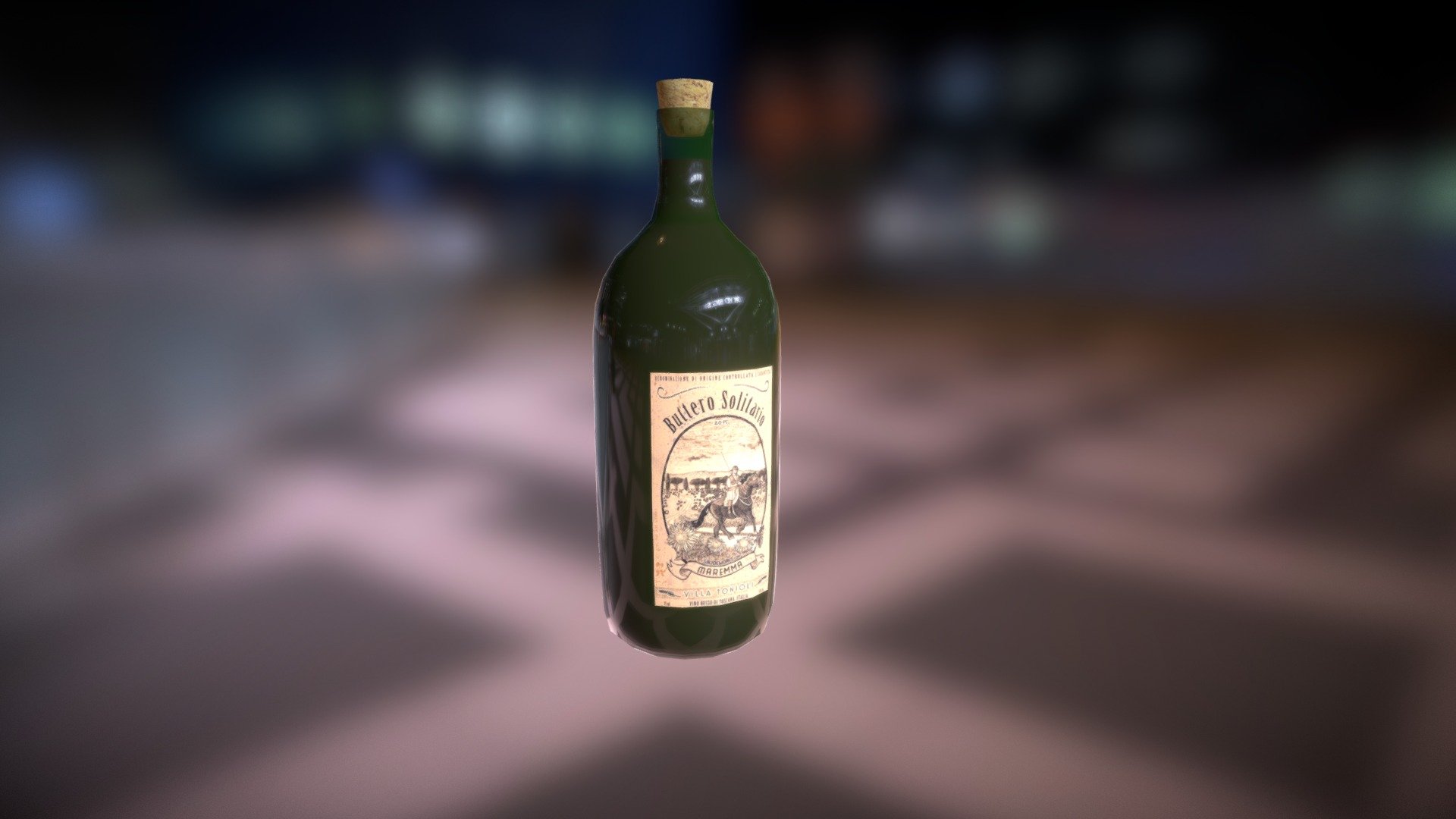 Wine Bottle Download Free 3D model by Luan (luanche) [c810196