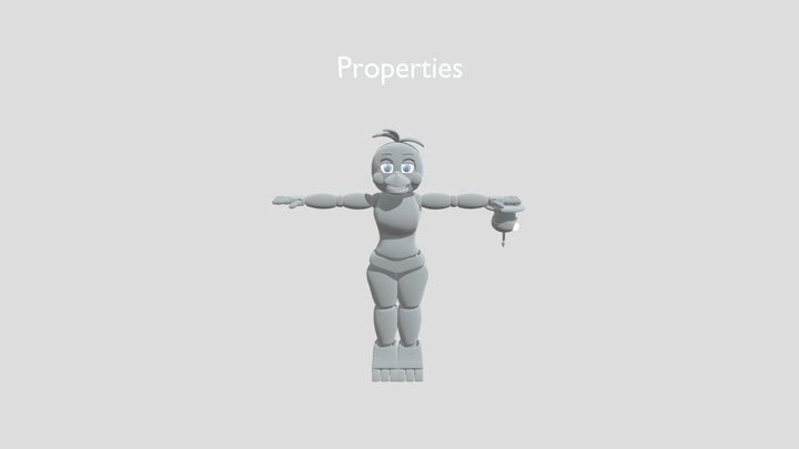 UFTMP Toy Chica 3D Model