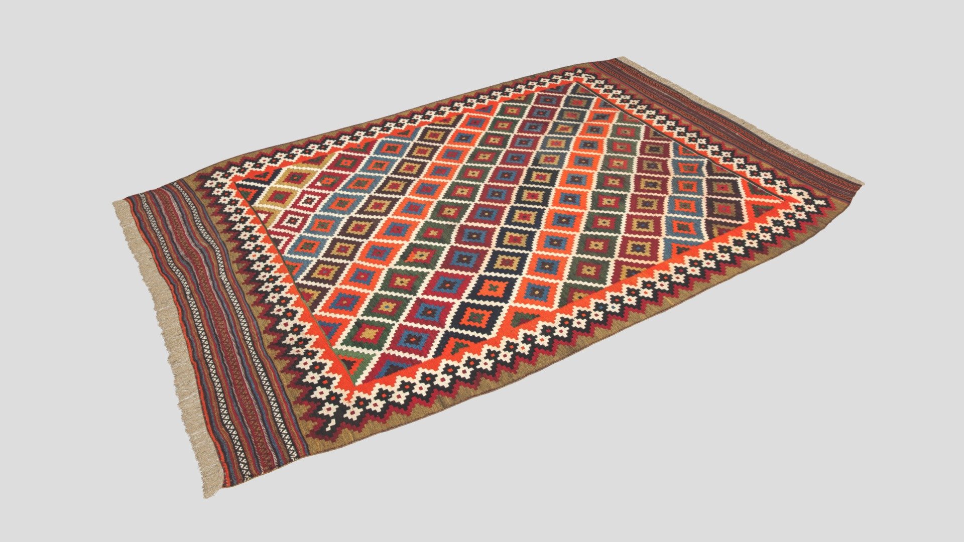 Persian Old Qashqai Kilim