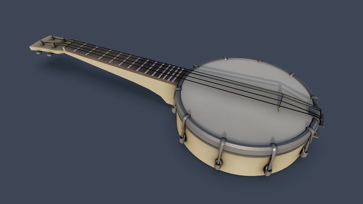 Realistic Banjo Model 3D Model