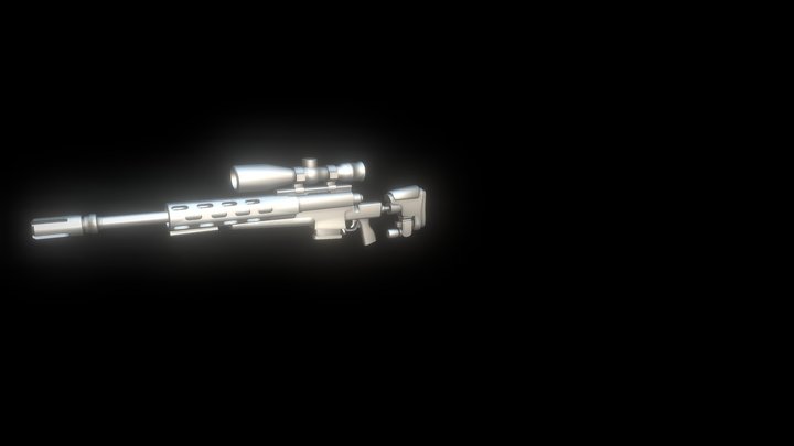 Legendary bolt action sniper rifle from Fortnite 3D Model