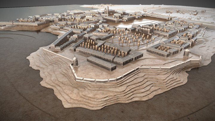 Colonia del Sacramento 1763 - MAQUETA 3D Model