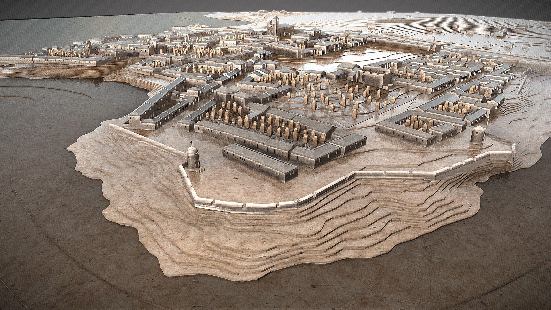 Colonia del Sacramento 1763 - MAQUETA