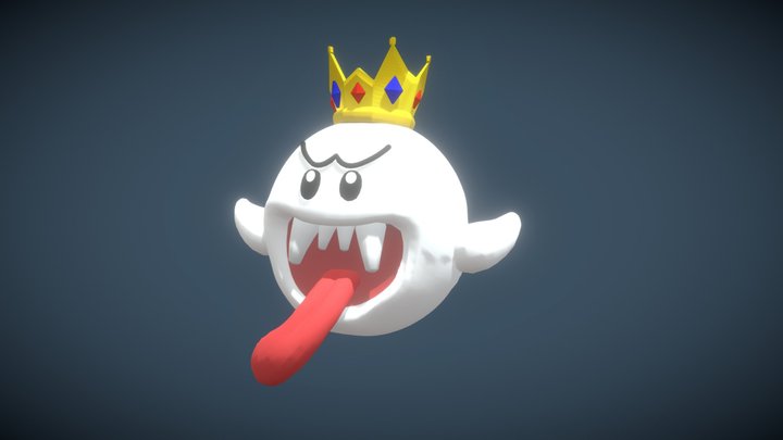 King BOO Attack 3D Model