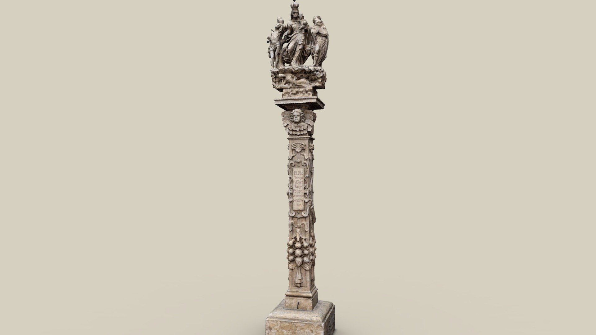 Pestsäule — Sketchfab embed 3D viewer