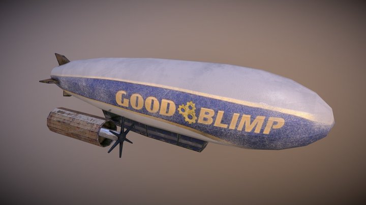 The Good Blimp 3D Model