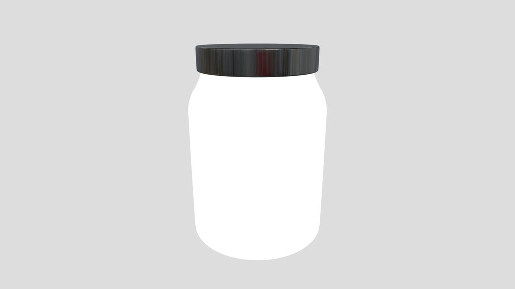 Glass Of Yellow Animated Fireflies With A Meta