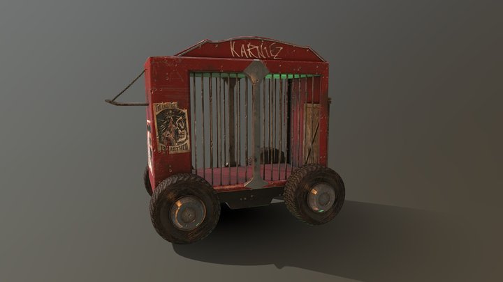Karniez Circus Wagon 3D Model
