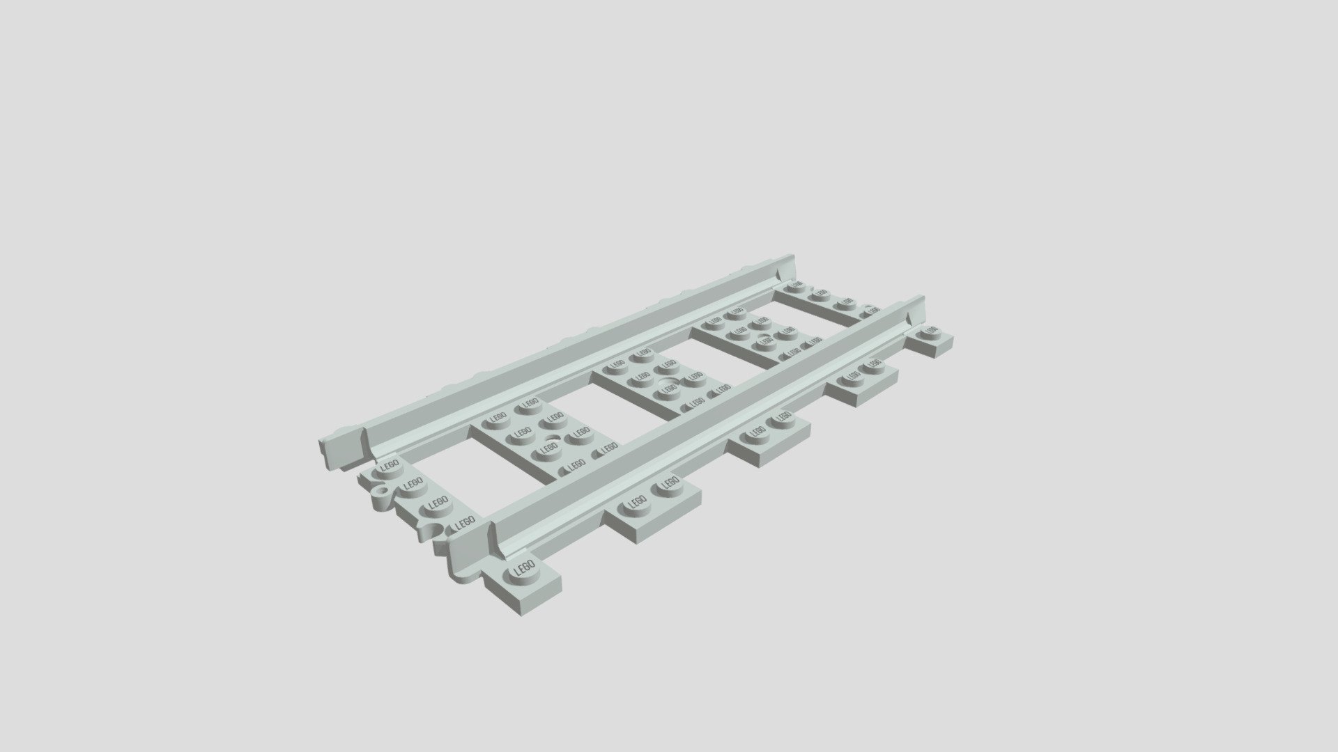 Lego - RC Straight Track (53401) - Download Free 3D model by RoyalWolf ...