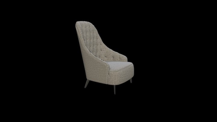 Vanessa Capitonnè Armchair 3D Model