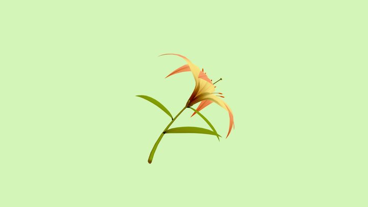 lily UV 3D Model