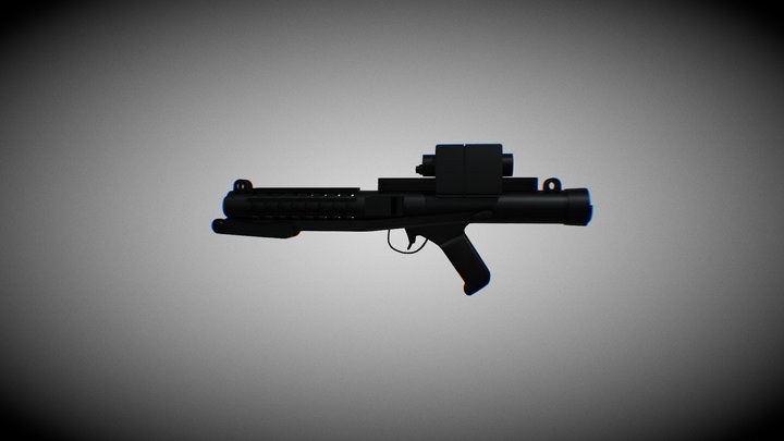 E-11 Blaster Rifle 3D Model