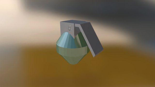 LowPoly Grenade 3D Model