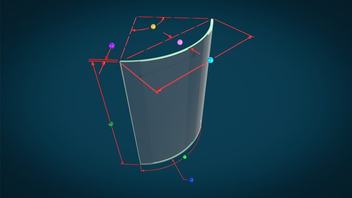 Even Radii Bend 3D Model