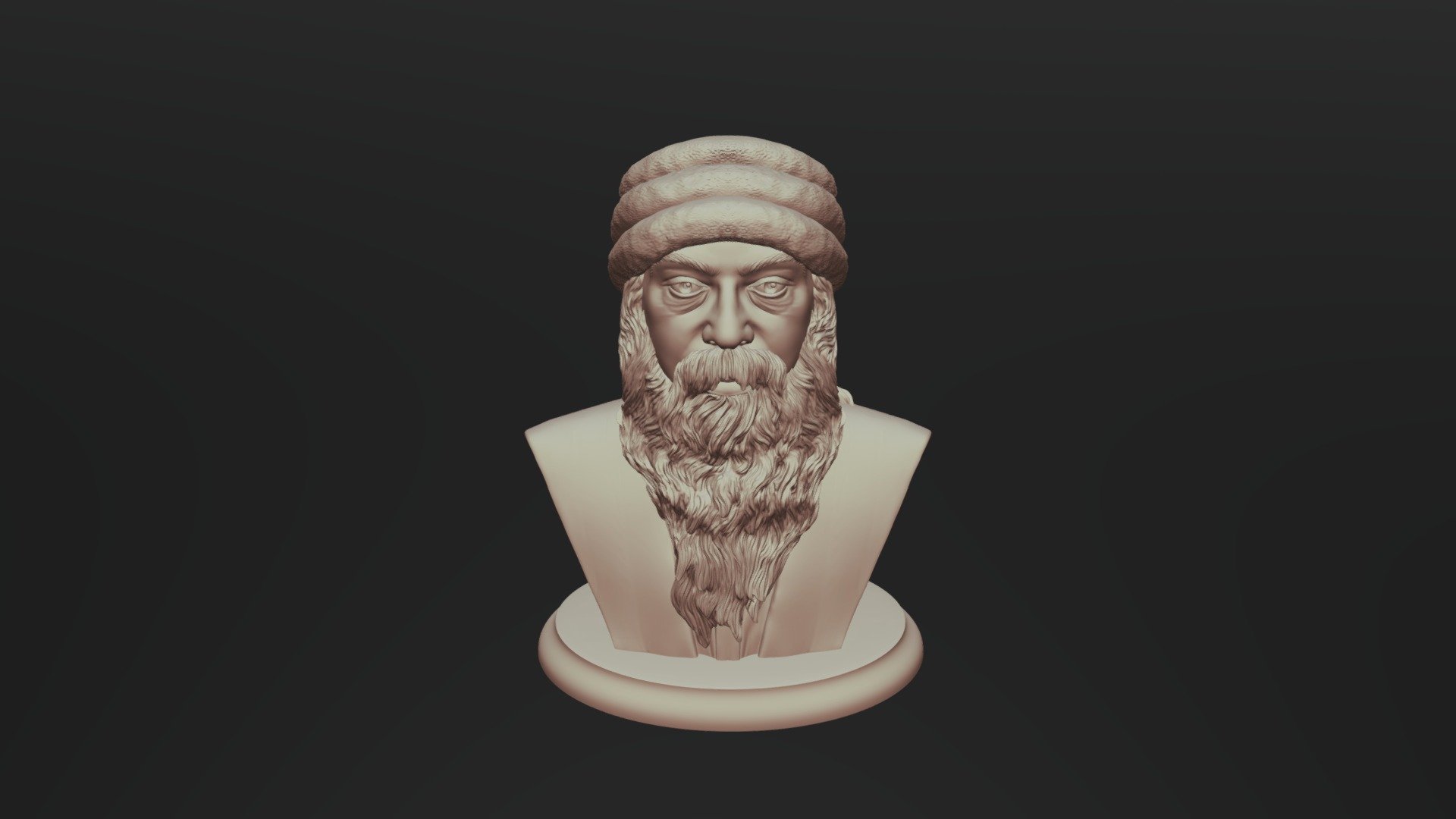 Rajneesh OSHO 3D printable sculpture - Buy Royalty Free 3D model by Selfix  [c81b4bf] - Sketchfab Store