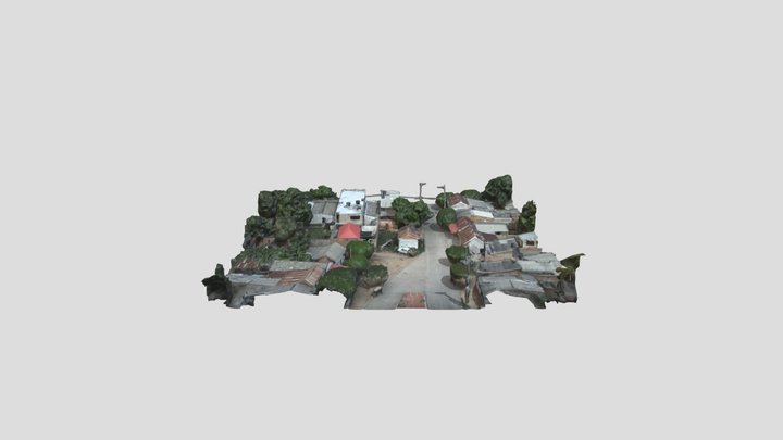 3D scan of some houses in a colombian town 3D Model