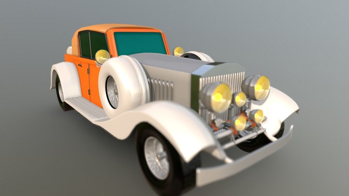 Project Vintage car (Rolls Royce Phantom ) 3D Model