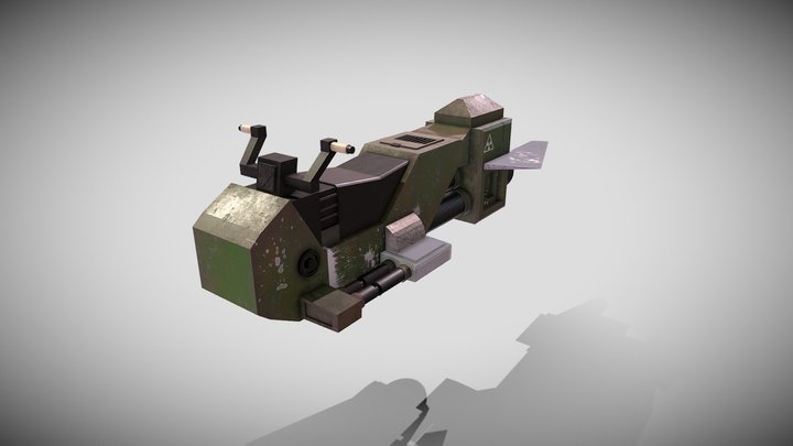 Sci-Fi Diesel Punk Speed Junker 3D Model