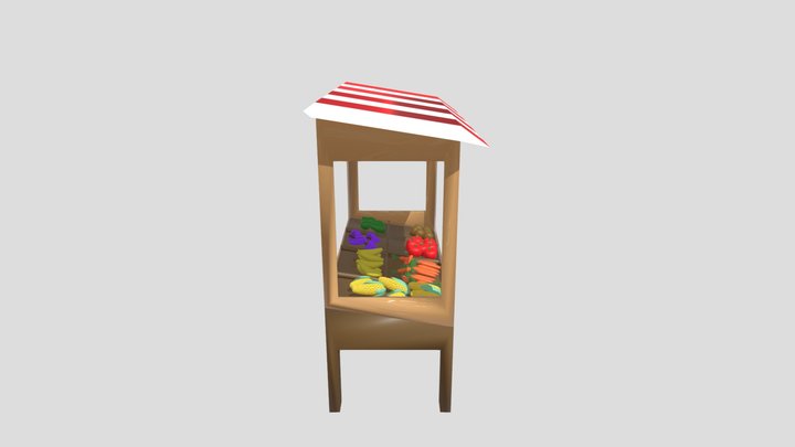 fruit stand 3D Model