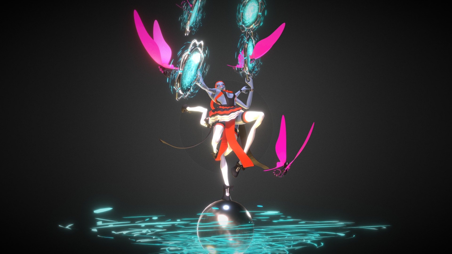 Xkhelia - the teleport trainer juggler ballerina