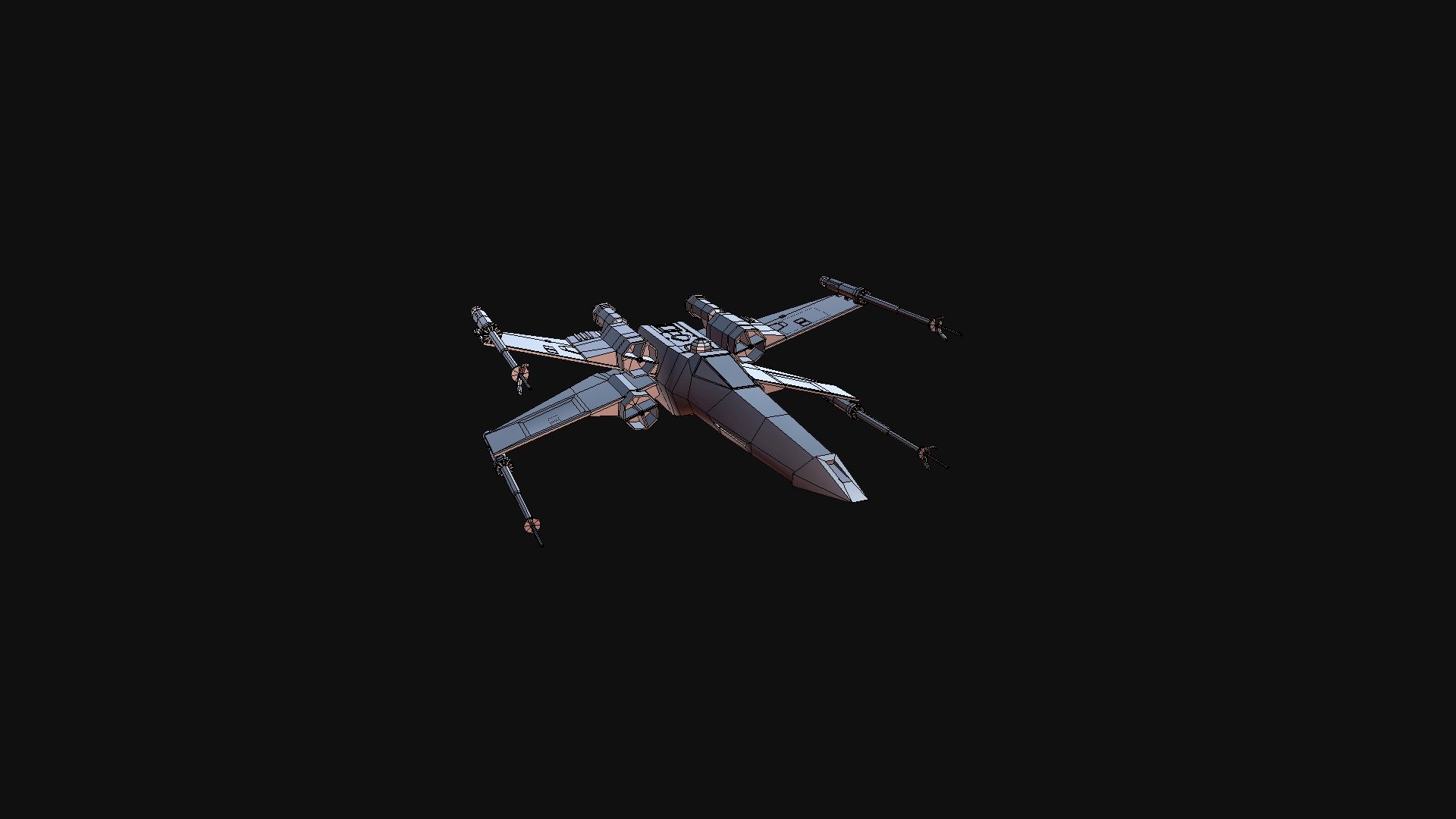 X-wing Low Poly
