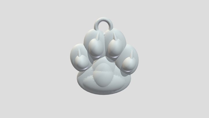 Cat paw Pendant 3D Model