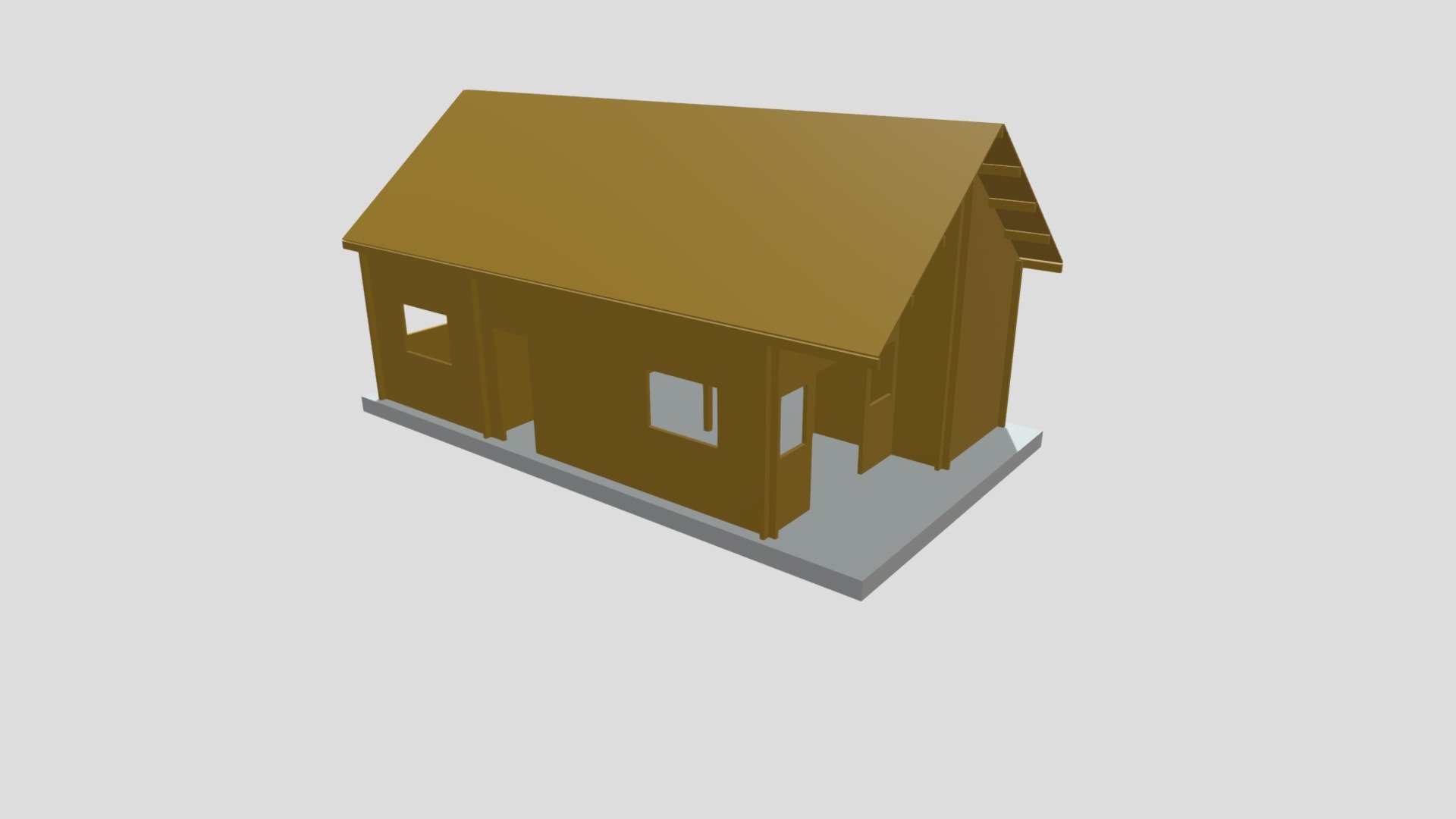 3D Log House Cabin (Job N107)