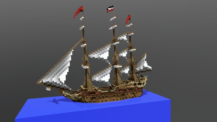 Sailing Ship (bugged cause of Mods) 3D Model
