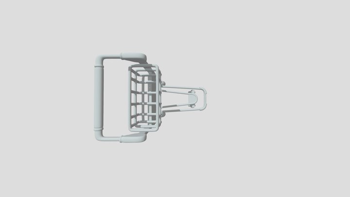 20872 Airport Luggage Cart V1 3D Model