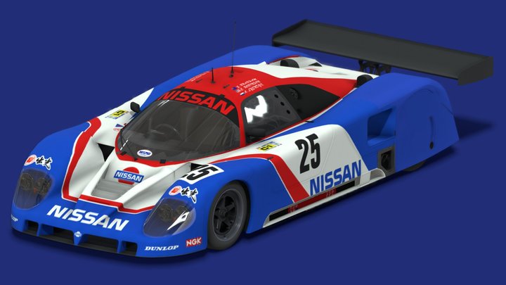1989 Nissan R89C LM – Gratis 3D-model STL