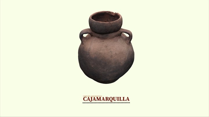 Cántaro con asa - P.A. Cajamarquilla 3D Model