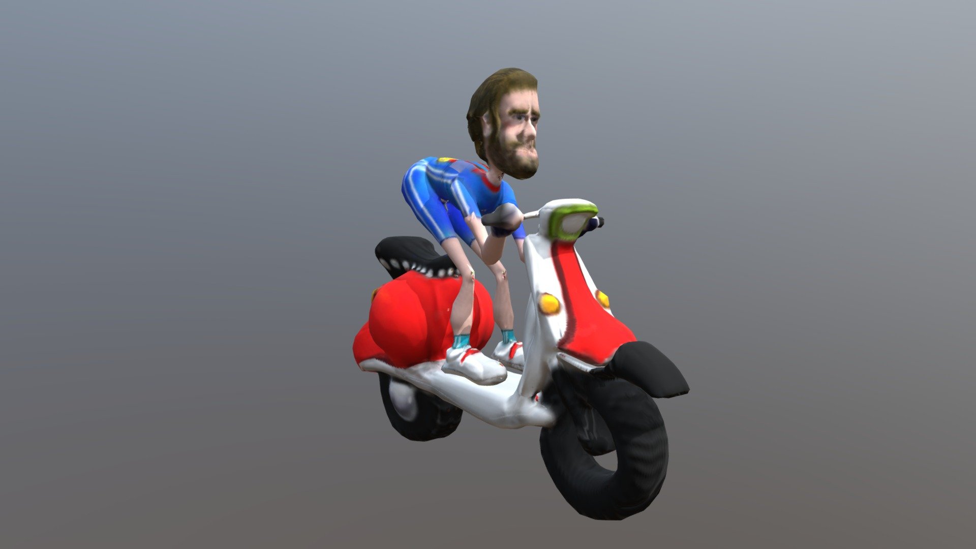 Motorista (low poly)