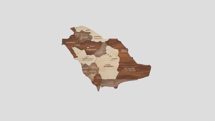 MapSaudiArabia 3D Model